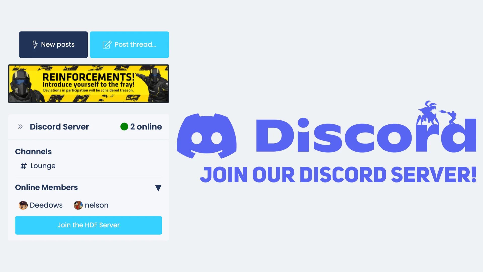Join the official HDF Discord Server!