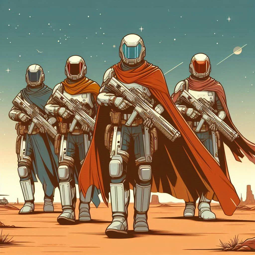 One of these Helldivers has been taken over by a Mind Control Bug.