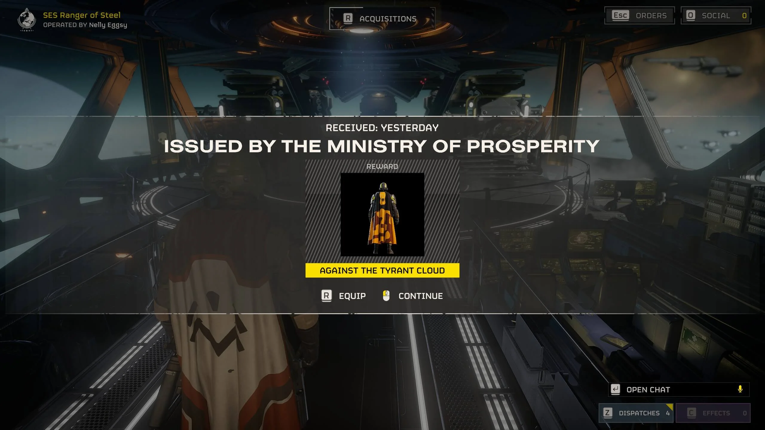 “Against the Tyrant Cloud” Commemorative Cape