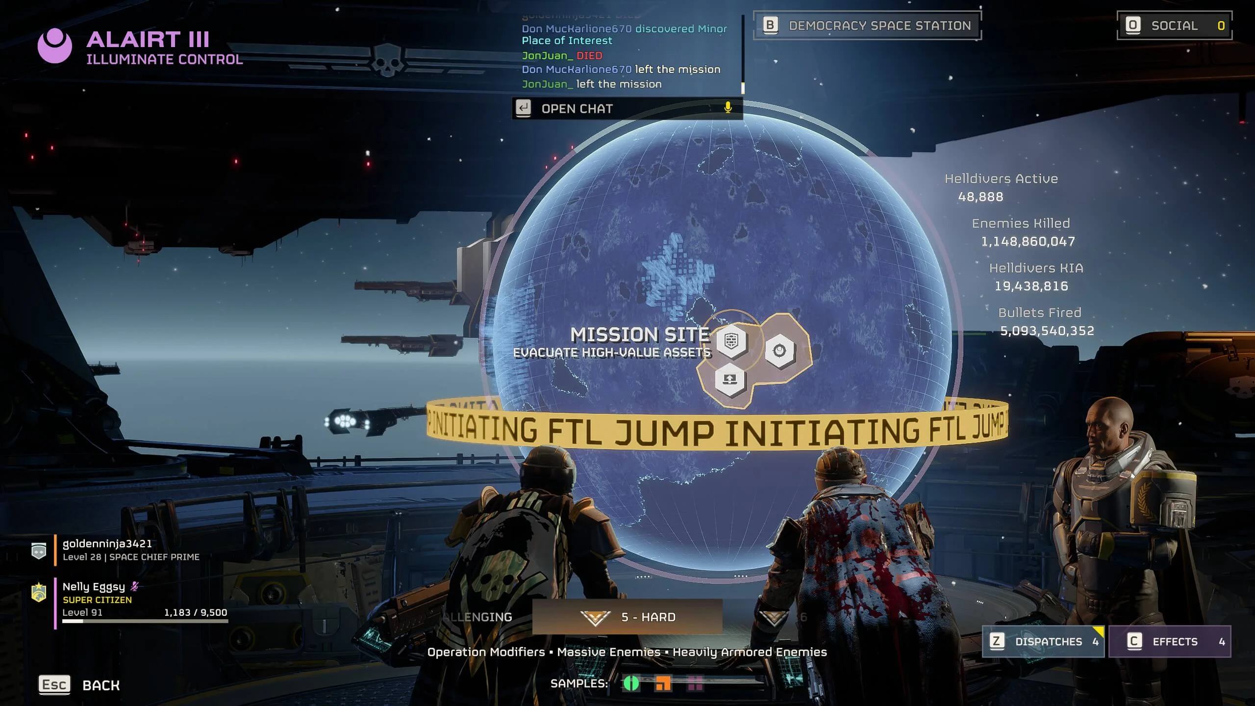 Major Order 2124871184 - Initiating FTL Jump to Alairt III