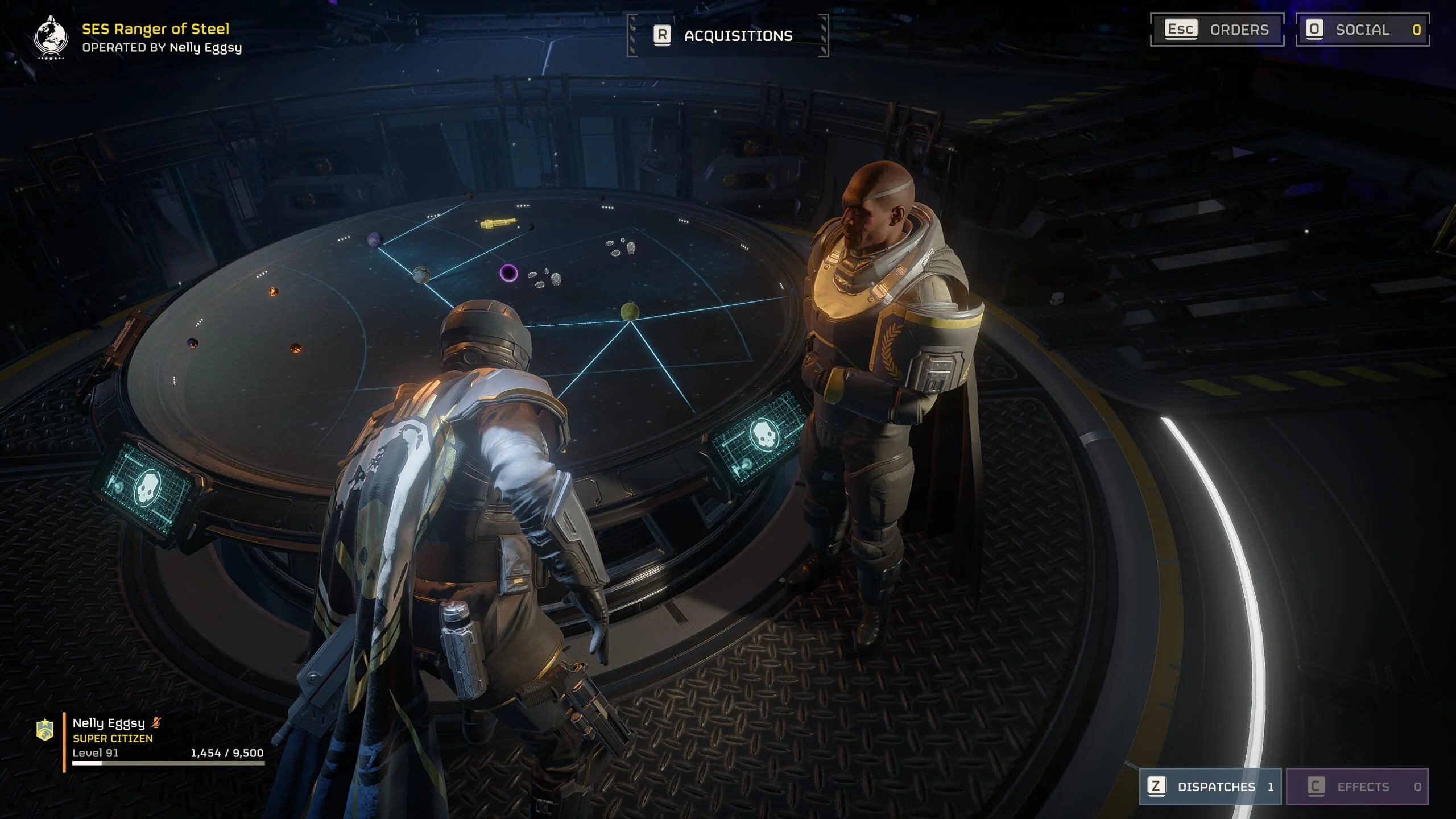 SES Ranger of Steel near the Meridia black hole