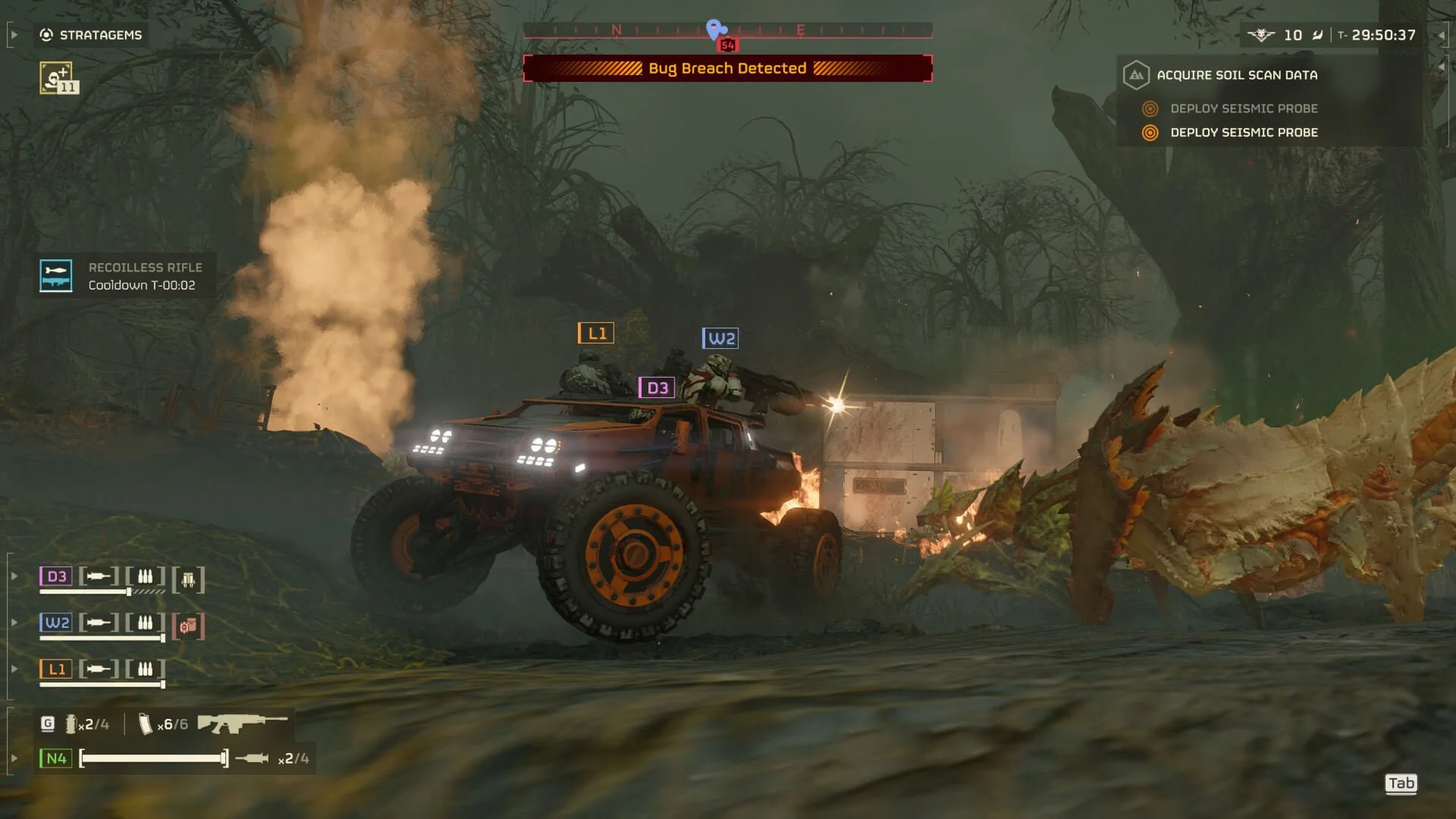 Media 'Why run when you can drive... (barely)?' in category 'Helldivers'